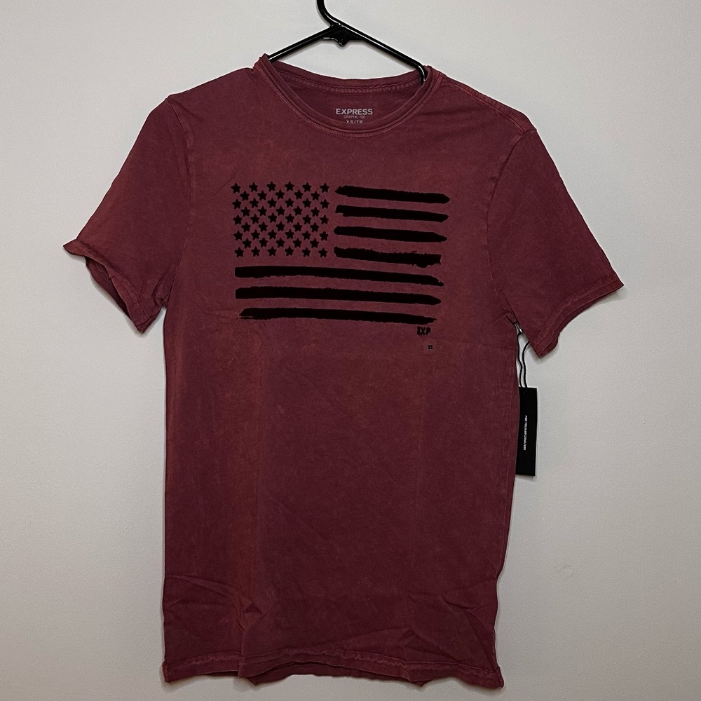 Express maroon/burgundy shirt XS NWT